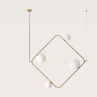 [C1301/NEG/OPAL] GRUYE COLGANTE (TULIPAS) (NEGRO MATE)