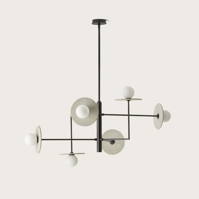 [C1289/6/ALAB] MIRO L COLGANTE (CONJUNTO) (ALABASTRO 20CM)