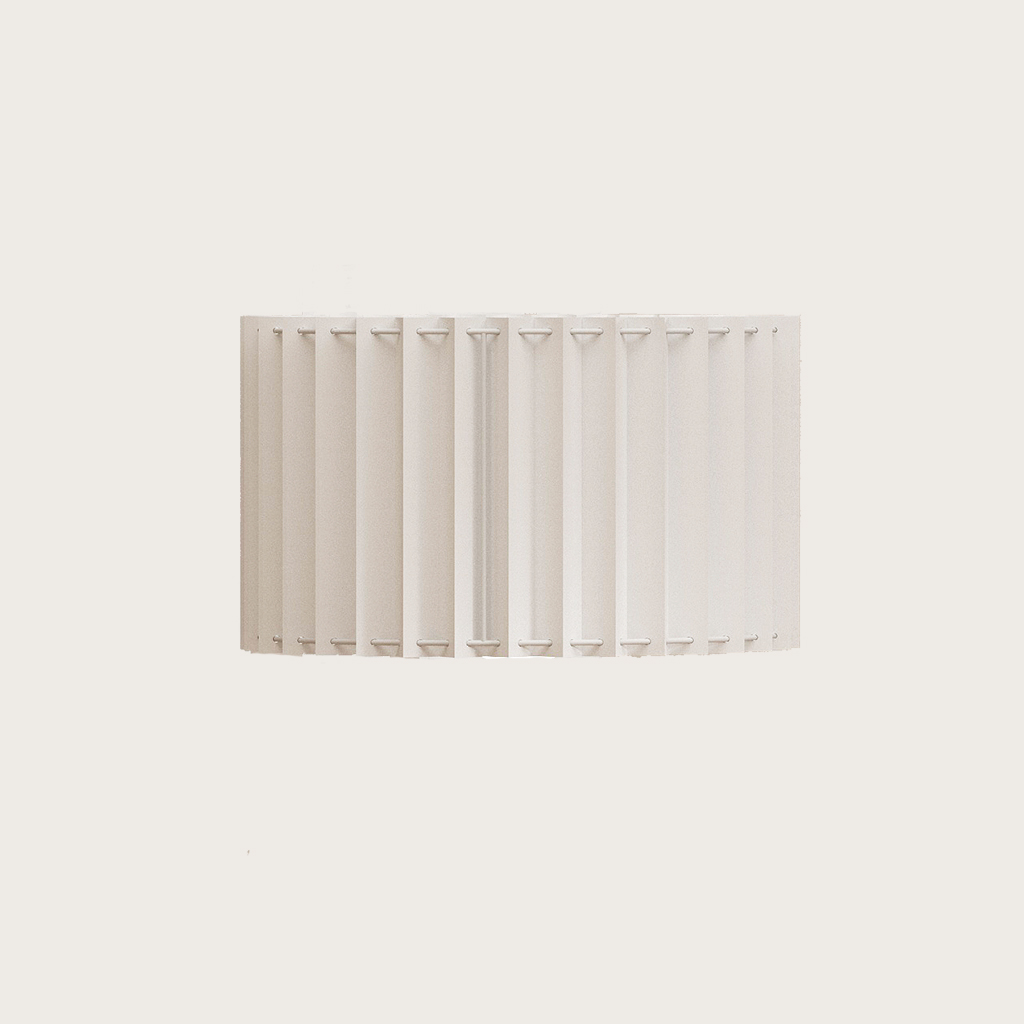 [4024] PANTALLA PAPEL PLISADO