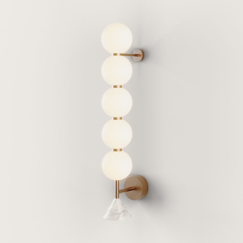 [A1335/5/NEG] SOKO APLIQUE L (NEGRO MATE/ MARMOL NEGRO)