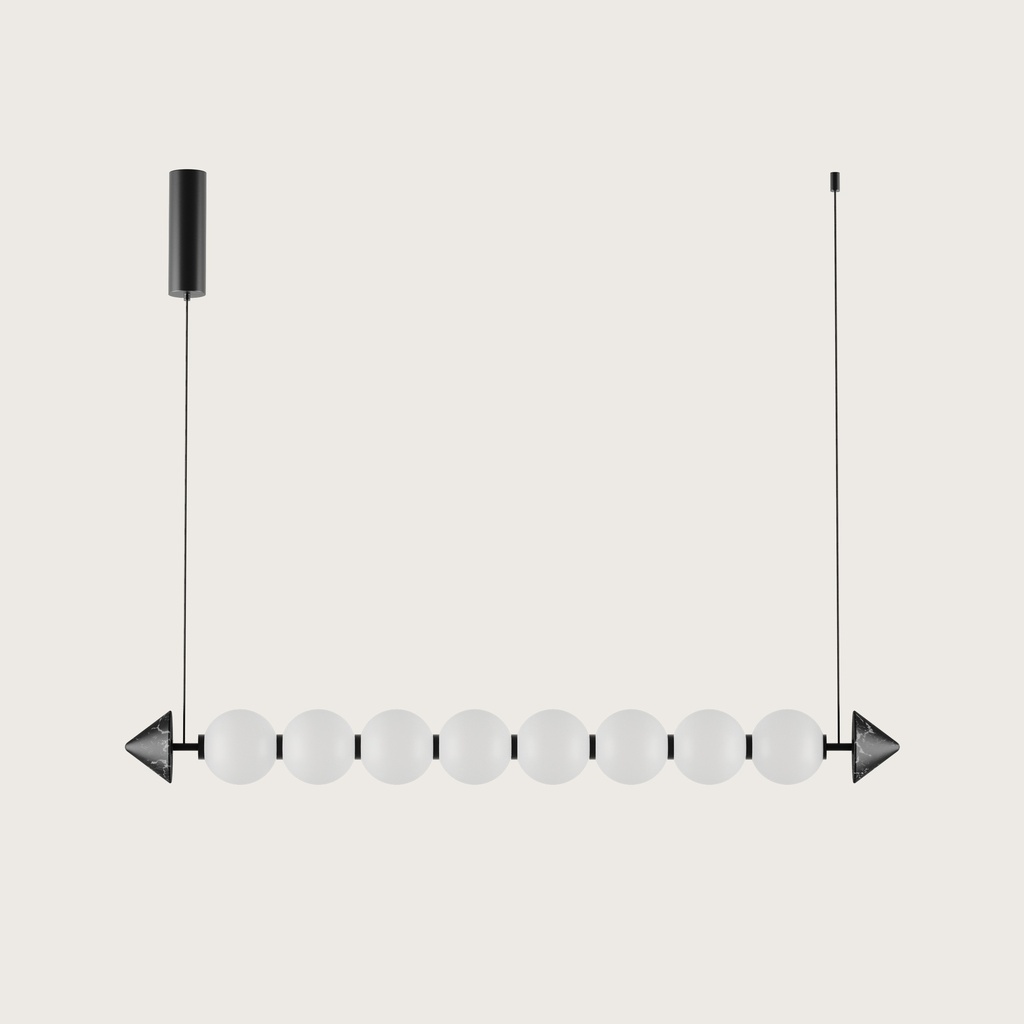 [C1335/8/NEG] SOKO COLGANTE (NEGRO MATE/ MARMOL NEGRO)