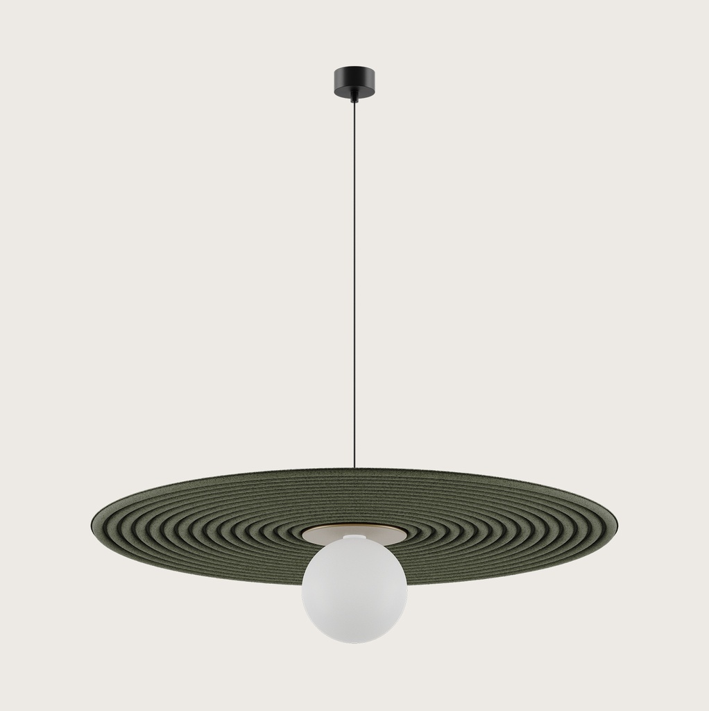 [C1095/50/BULB/NEG] TICO COLGANTE BOMBILLA (50, NEGRO MATE)