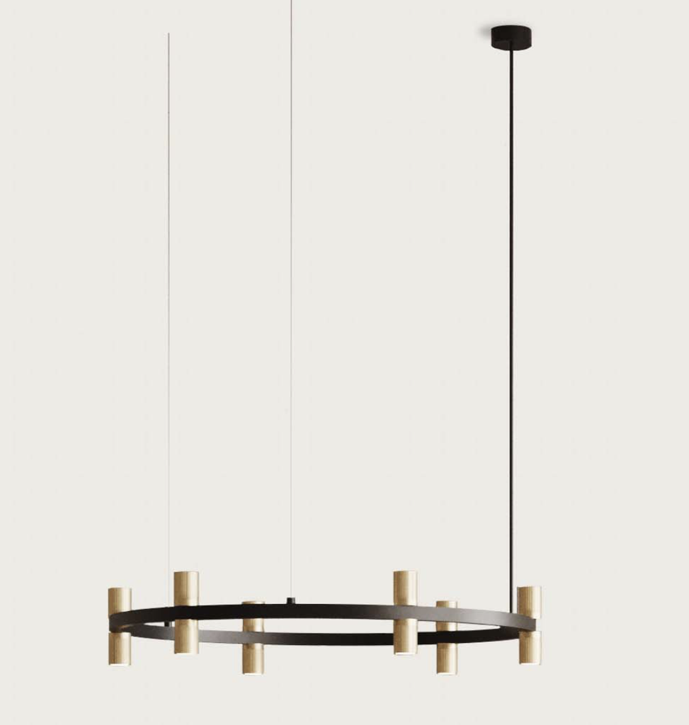 [C1313/C/ORO/ORO] TURA C COLGANTE (METAL DORADO, METAL ORO)